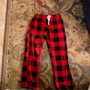 Red and Black Plaid Pajama pants